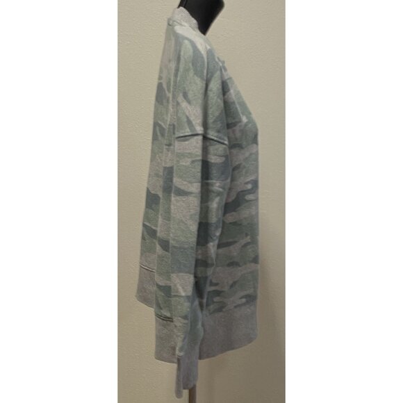 Time and Tru Womens S (4-6) Top Thin Sweatshirt Cotton Blend Camo Oversized - Picture 6 of 9